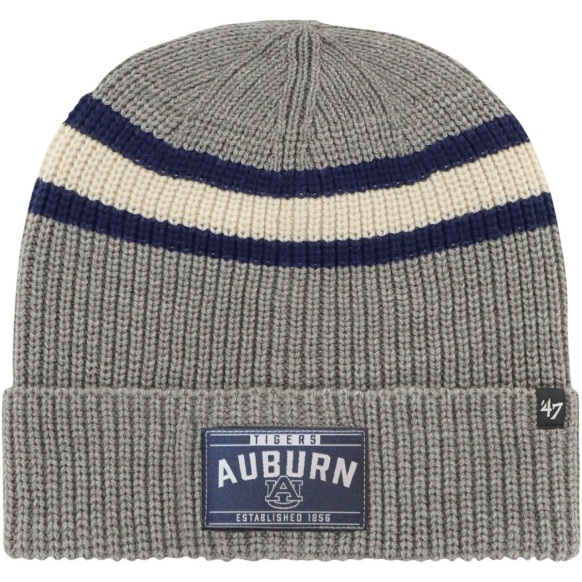 Men's '47 Charcoal Auburn Tigers Penobscot Cuffed Knit Hat