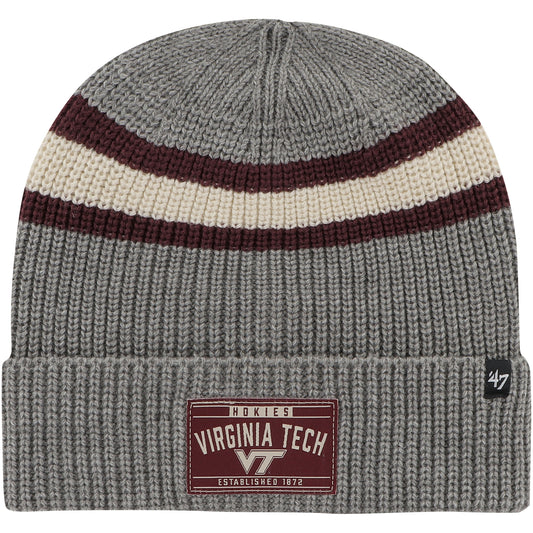 Men's '47 Charcoal Virginia Tech Hokies Penobscot Cuffed Knit Hat