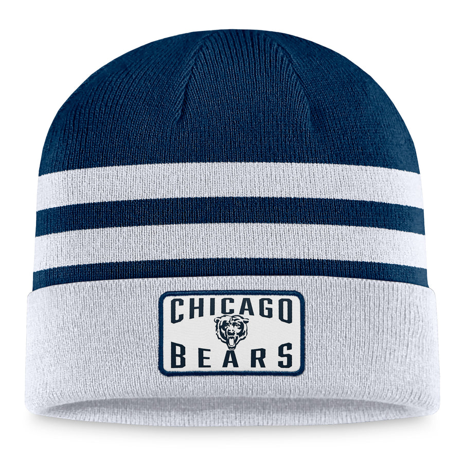 Men's Fanatics Heather Gray Chicago Bears Logo Cuffed Knit Hat