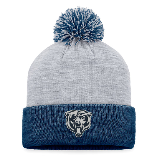 Women's Fanatics Gray Chicago Bears Cuffed Knit Hat with Pom