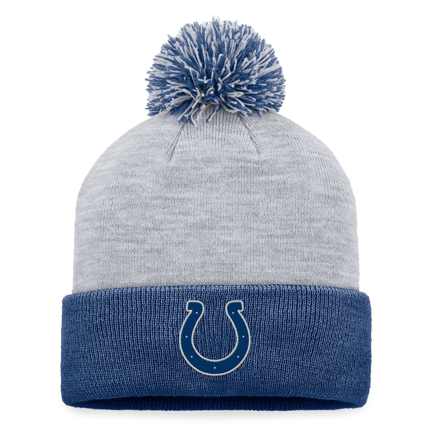 Women's Fanatics Gray Indianapolis Colts Cuffed Knit Hat with Pom