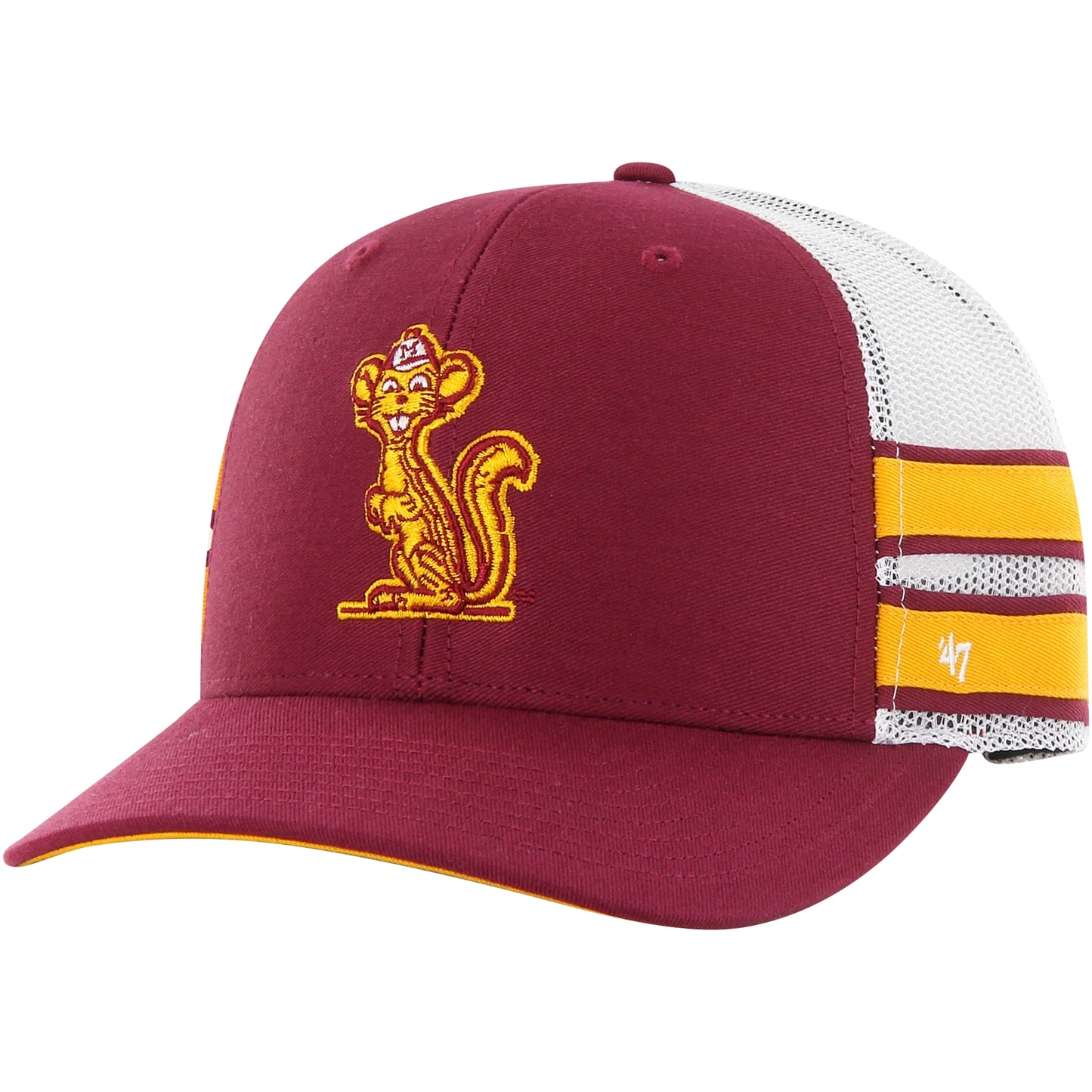 Men's '47 Maroon Minnesota Golden Gophers Straight Eight Adjustable Trucker Hat