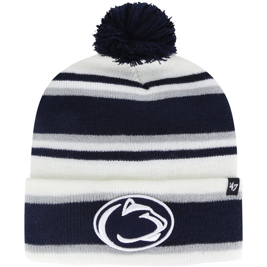 Youth '47  White Penn State Nittany Lions Stripling Cuffed Knit Hat with Pom