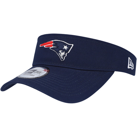 Men's New Era Navy New England Patriots Main Adjustable Visor