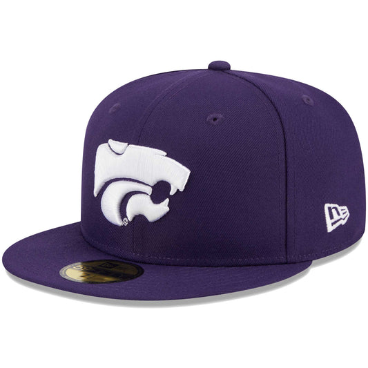 Men's New Era Purple Kansas State Wildcats Evergreen 59FIFTY Fitted Hat