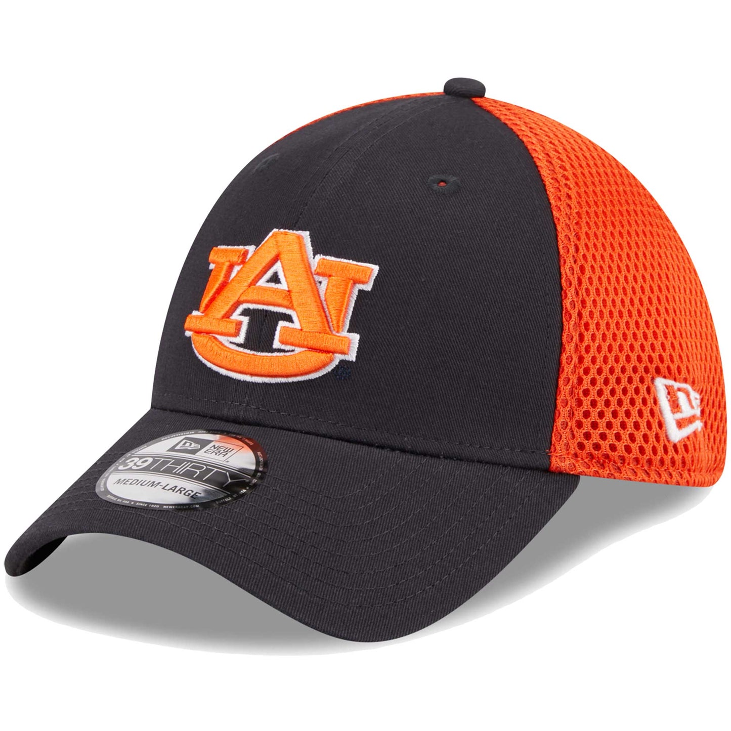 Men's New Era Navy Auburn Tigers Evergreen Neo 39THIRTY Flex Hat