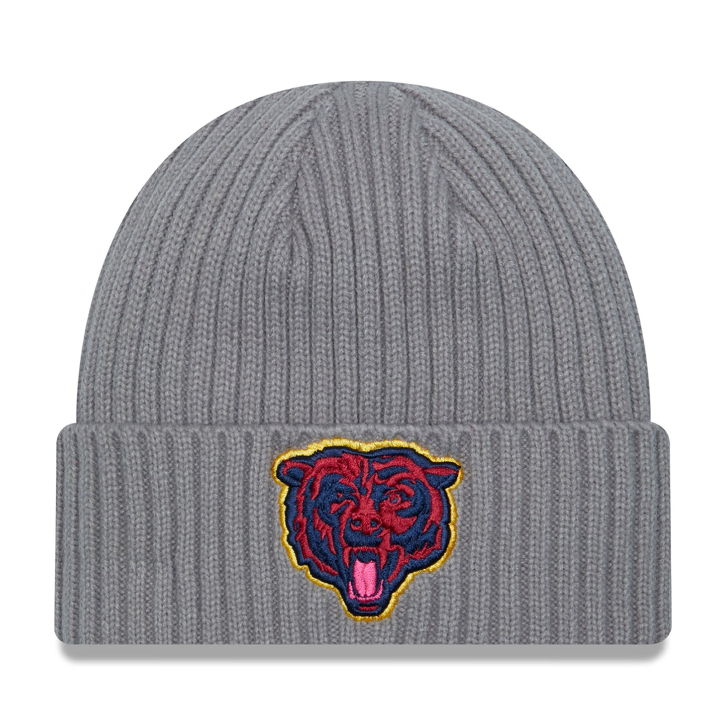 Men's New Era  Gray Chicago Bears Color Pack Multi Cuffed Knit Hat