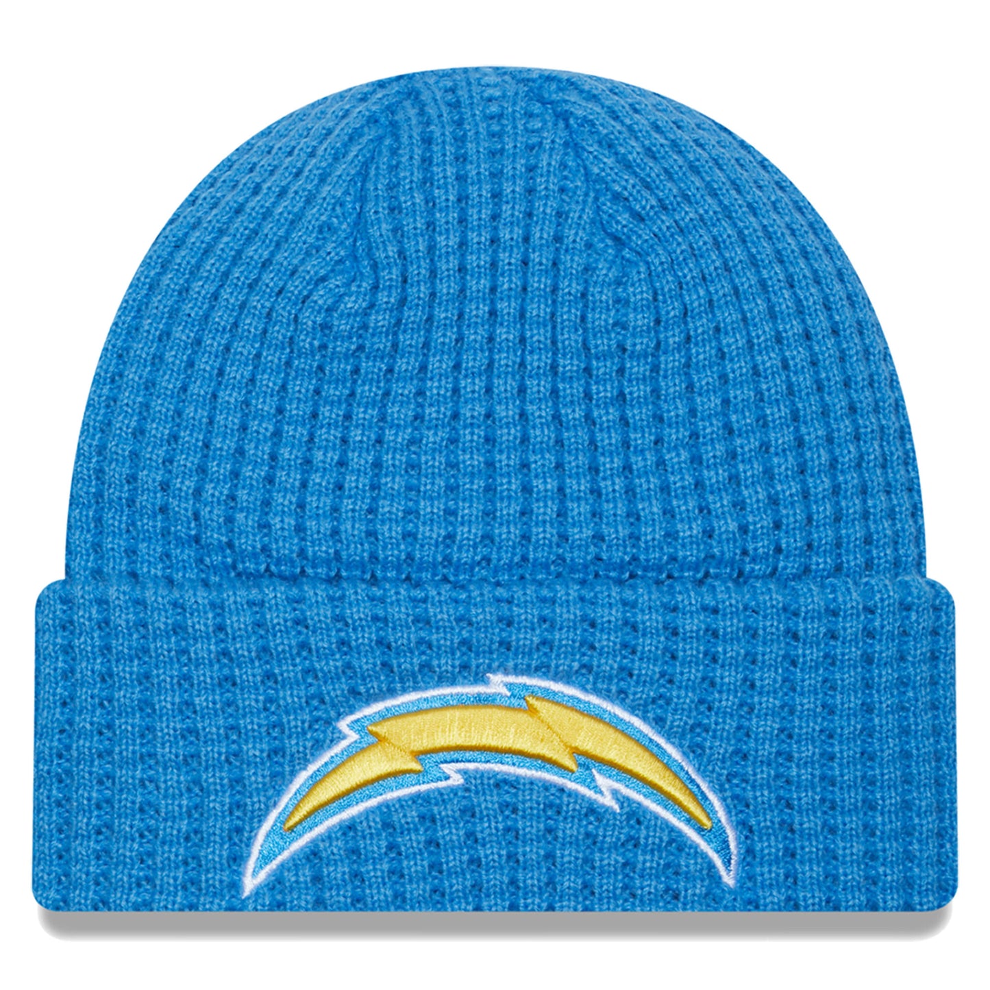 Men's New Era  Powder Blue Los Angeles Chargers Prime Cuffed Knit Hat