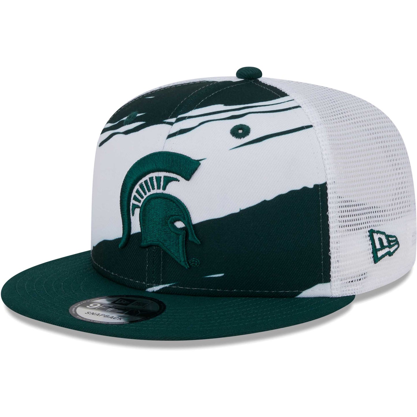 Men's New Era Green Michigan State Spartans Tear Trucker 9FIFTY Snapback Hat