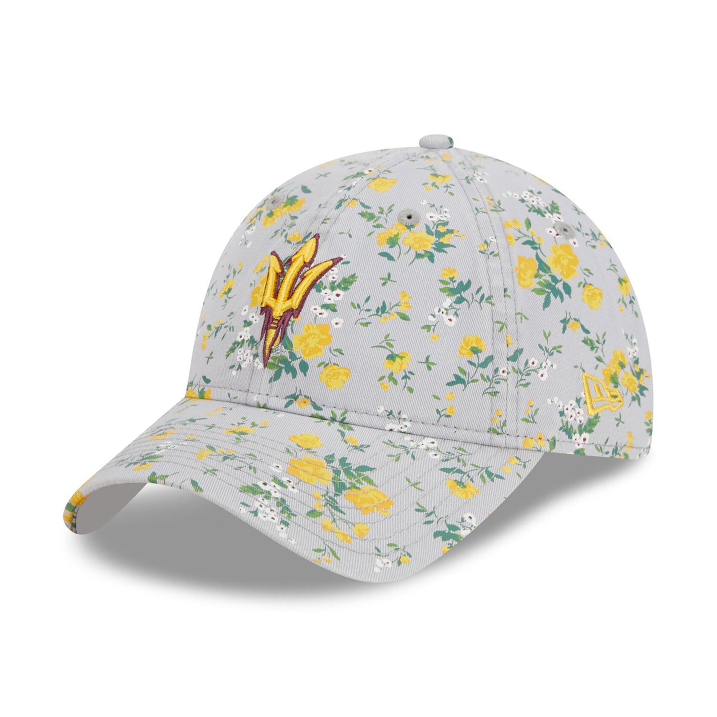 Women's New Era Gray Arizona State Sun Devils Bouquet 9TWENTY Adjustable Hat