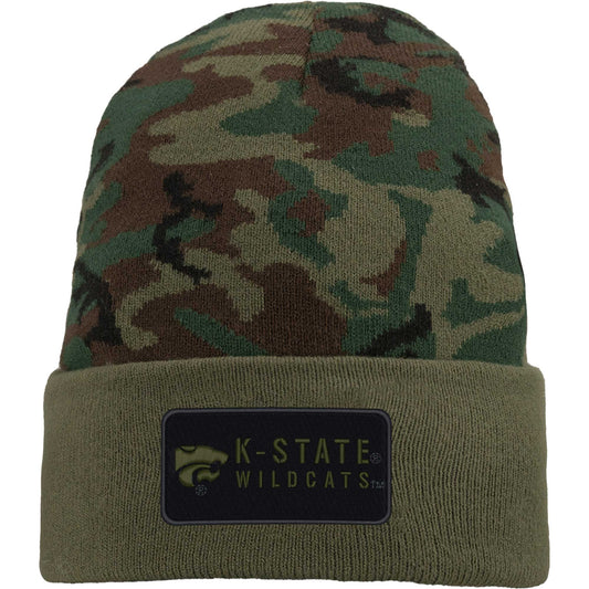 Men's Nike Camo Kansas State Wildcats Military Pack Cuffed Knit Hat