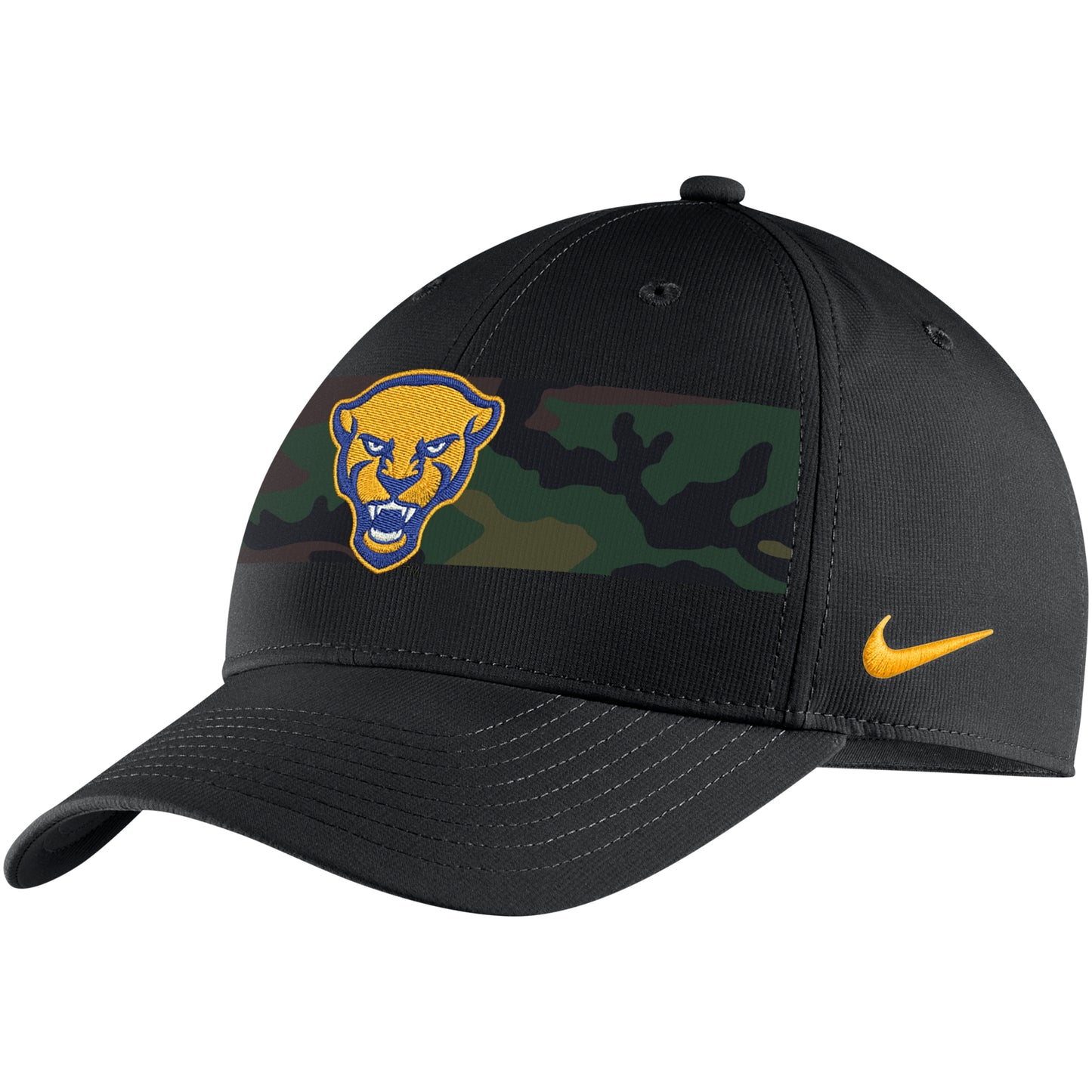 Men's Nike Black Pitt Panthers Military Pack Camo Legacy91 Adjustable Hat