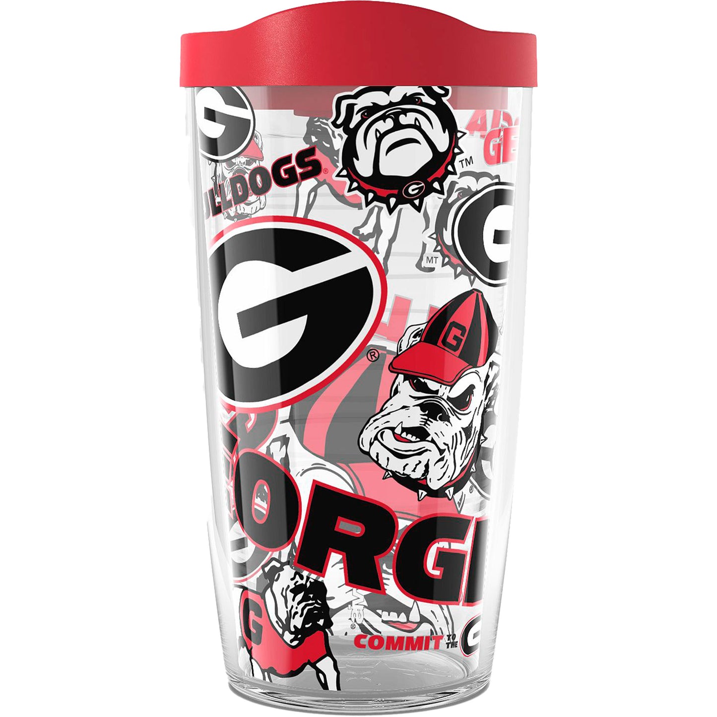 Tervis Georgia Bulldogs 16oz. Allover Classic Tumbler