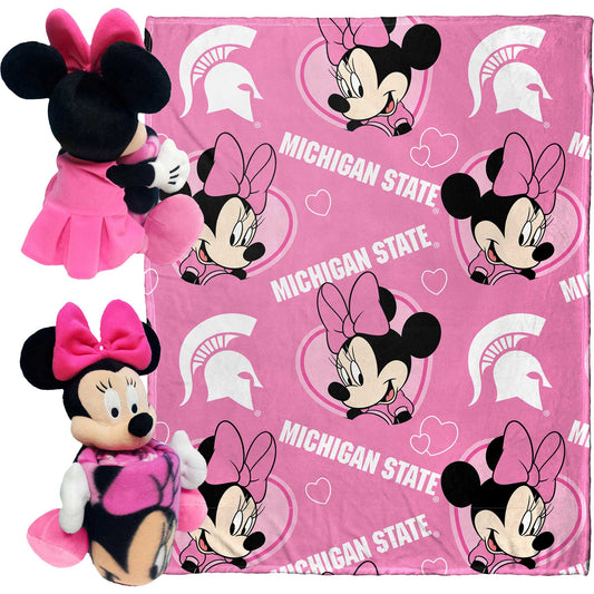 Northwest x Disney Michigan State Spartans Minnie Hugger Pillow & Silk Touch Throw Set