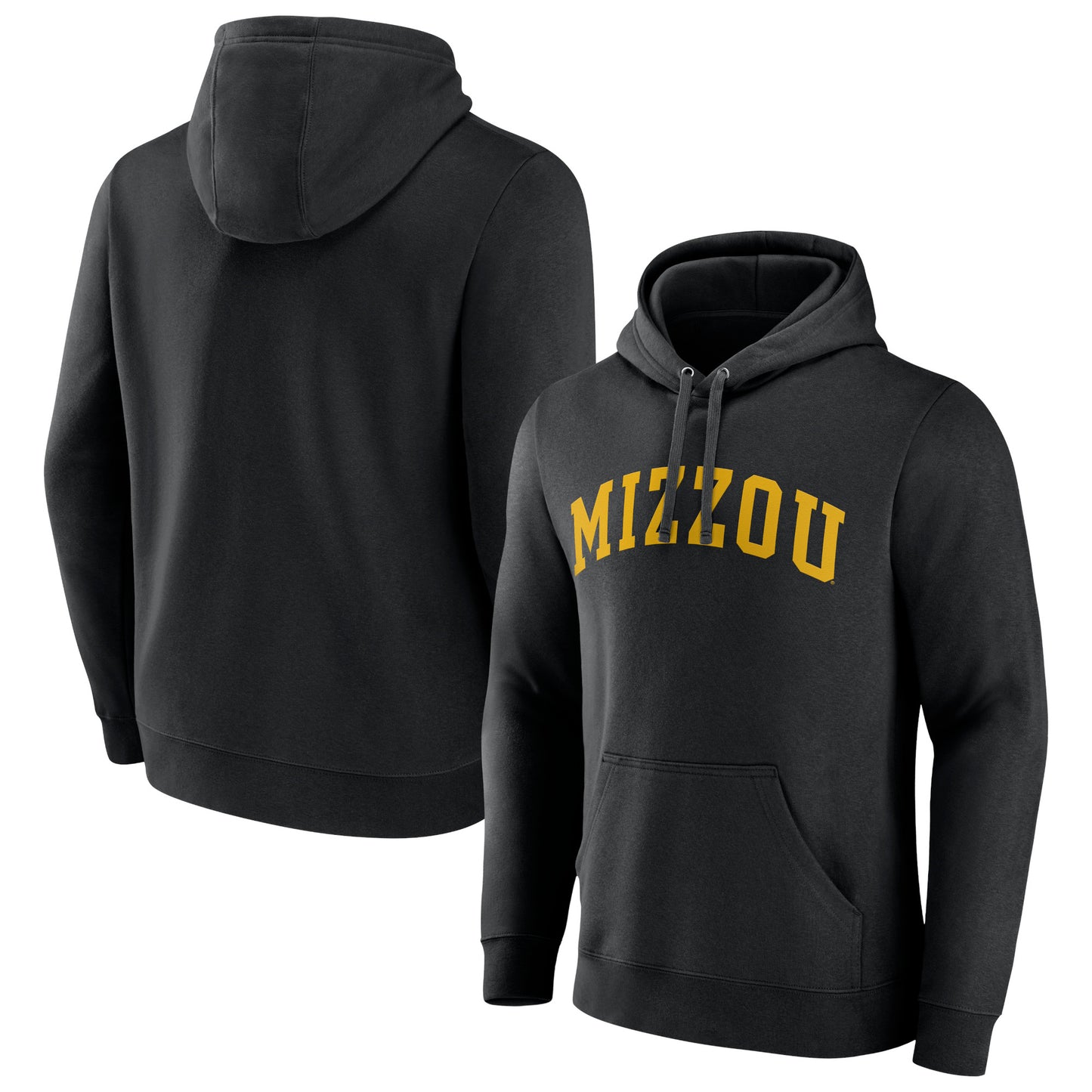 Men's Black Missouri Tigers Basic Arch Pullover Hoodie