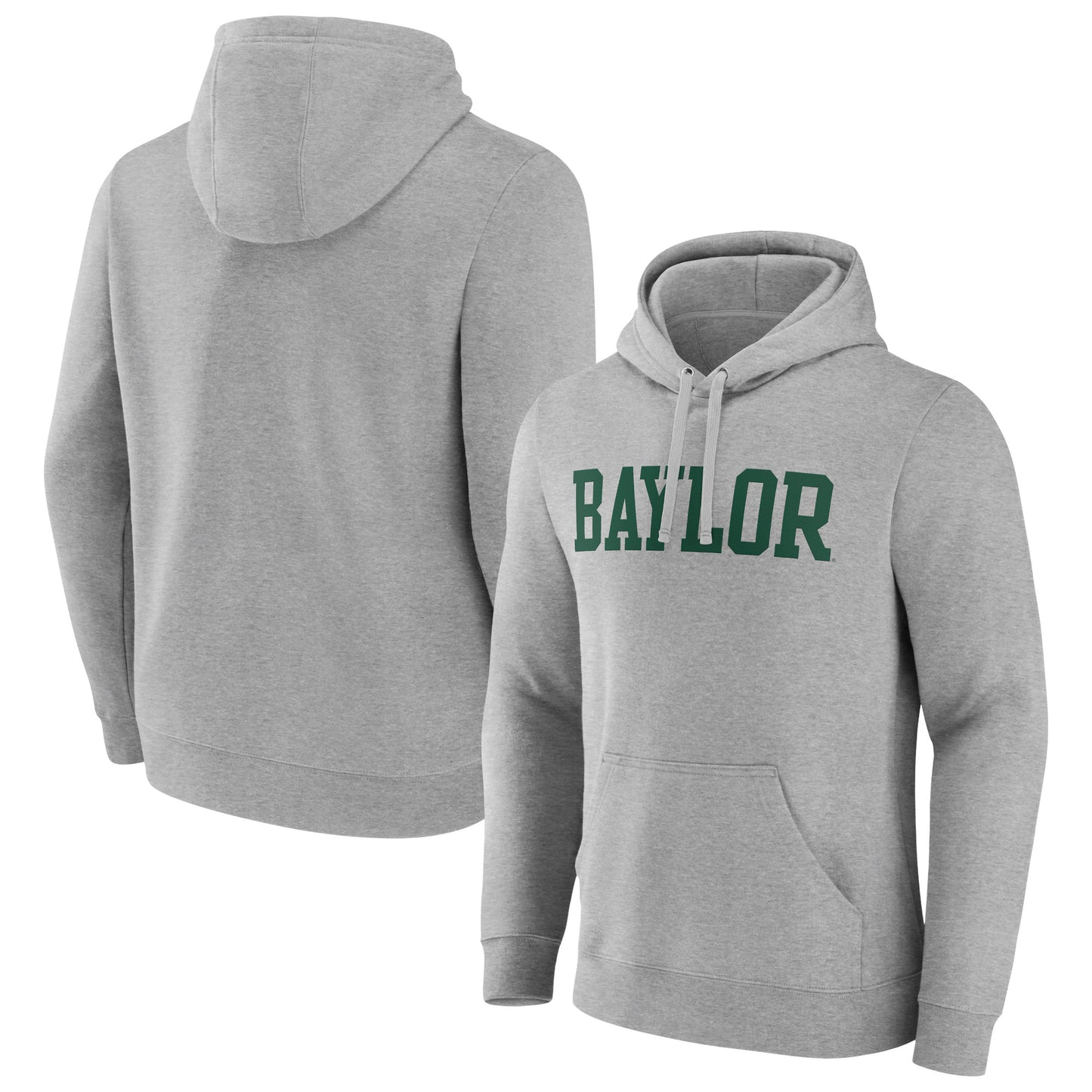 Men's Gray Baylor Bears Basic Arch Pullover Hoodie