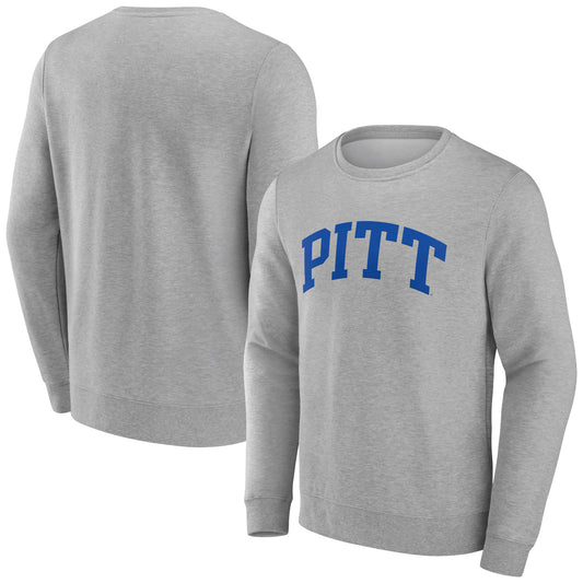 Men's Gray Pitt Panthers Basic Arch Sweatshirt