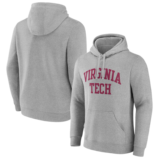 Men's Gray Virginia Tech Hokies Basic Arch Pullover Hoodie