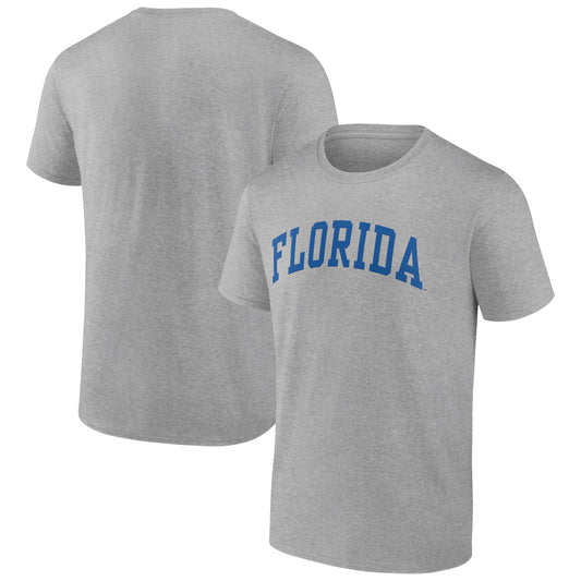 Men's Heather Gray Florida Gators Basic Arch T-Shirt