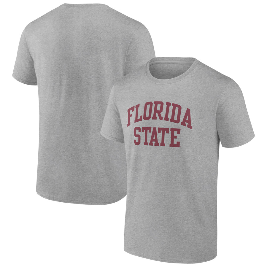 Men's Heather Gray Florida State Seminoles Basic Arch T-Shirt