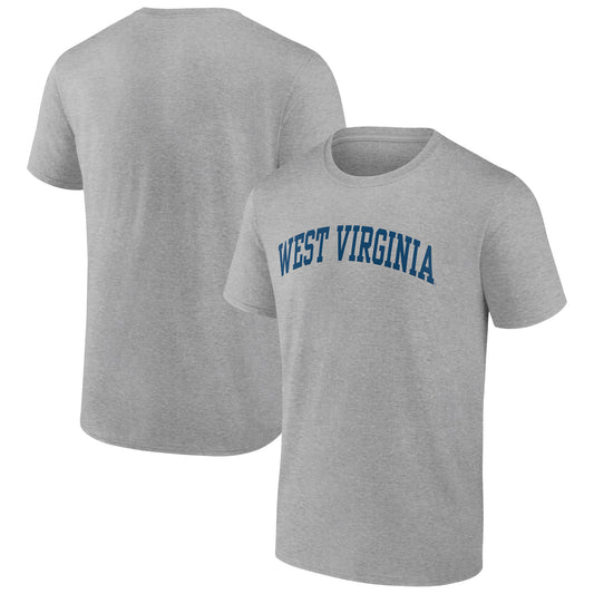 Men's Heather Gray West Virginia Mountaineers Basic Arch T-Shirt