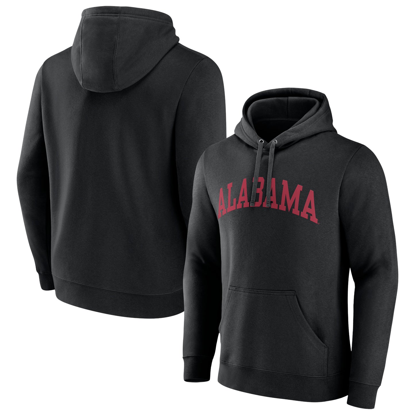 Men's Black Alabama Crimson Tide Basic Arch Pullover Hoodie