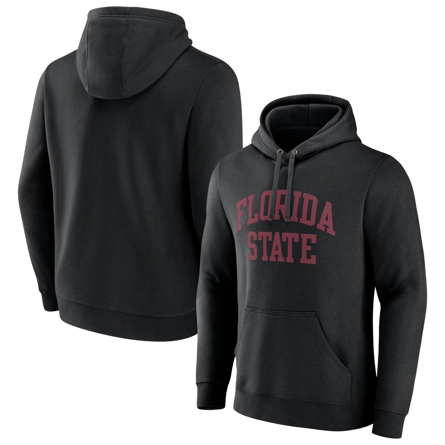 Men's Black Florida State Seminoles Basic Arch Pullover Hoodie