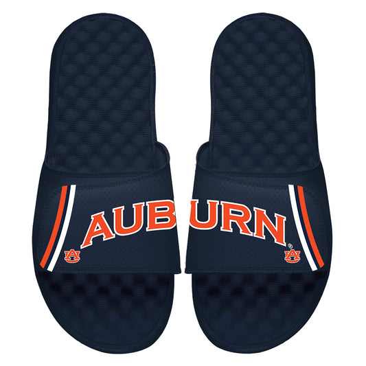 Youth ISlide  Navy Auburn Tigers Basketball Jersey Pack Slide Sandals