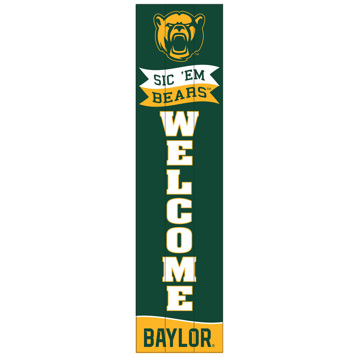 Baylor Bears 47" Leaner Fan Sign