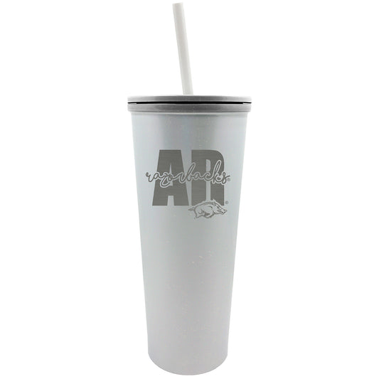 Arkansas Razorbacks 24oz. Opal Skinny Tumbler