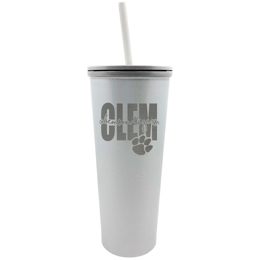 Clemson Tigers 24oz. Opal Skinny Tumbler