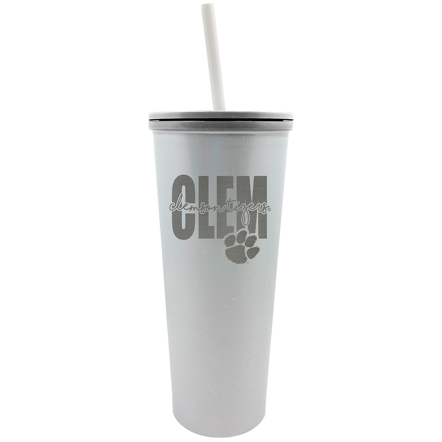 Clemson Tigers 24oz. Opal Skinny Tumbler