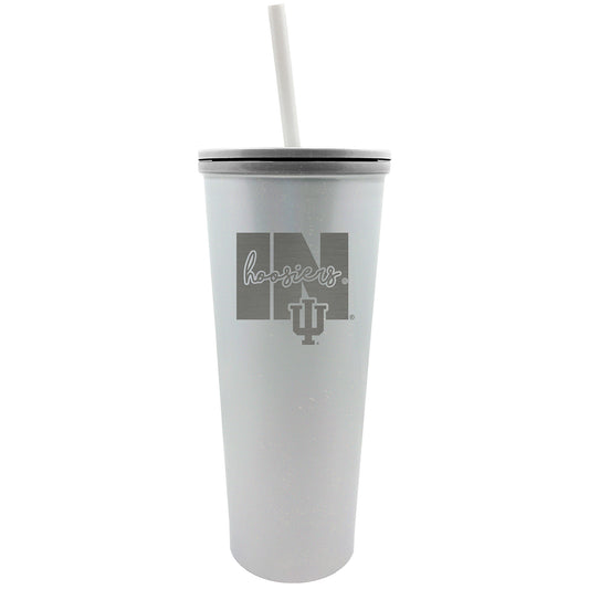 Indiana Hoosiers 24oz. Opal Skinny Tumbler