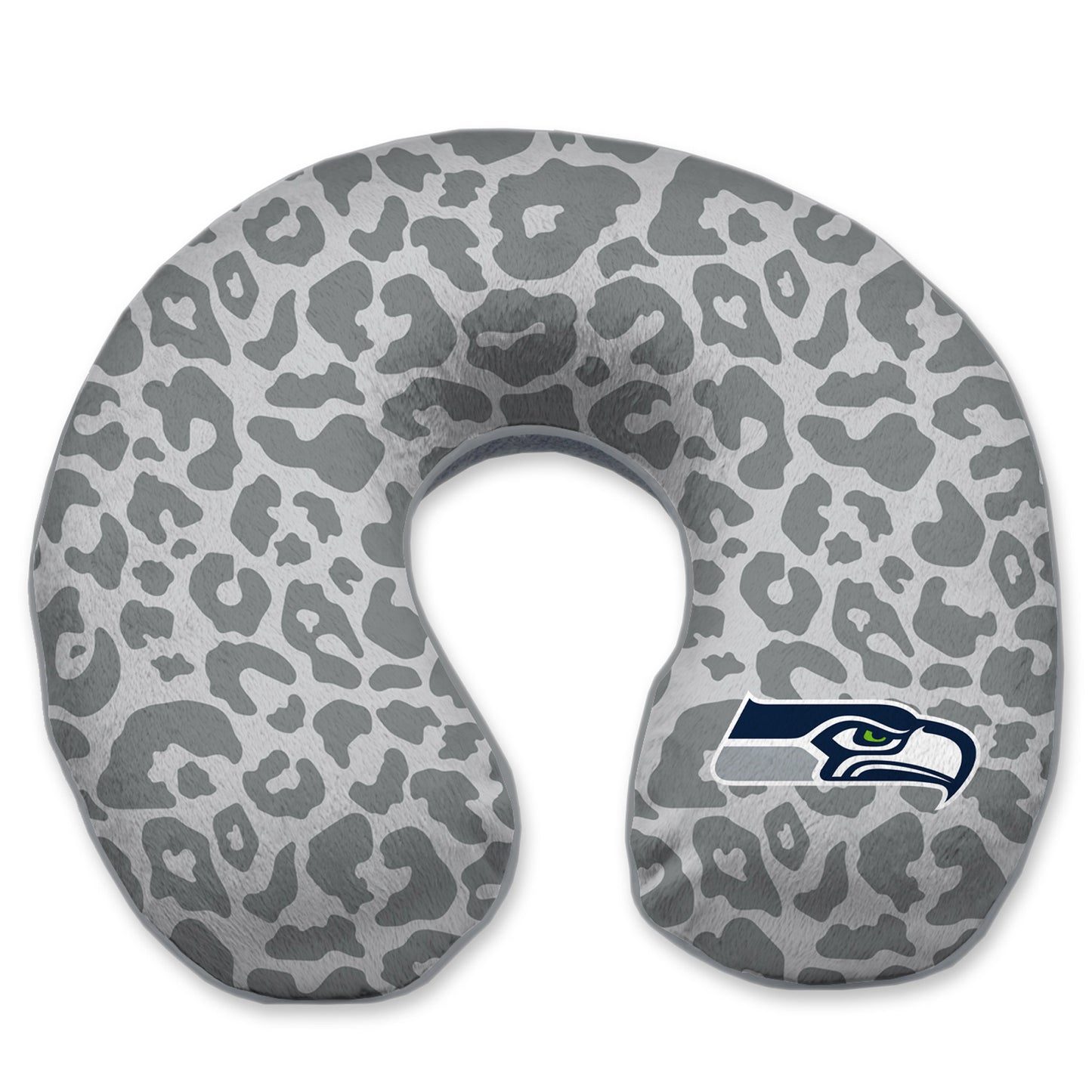 Seattle Seahawks Cheetah Print Memory Foam Travel Pillow