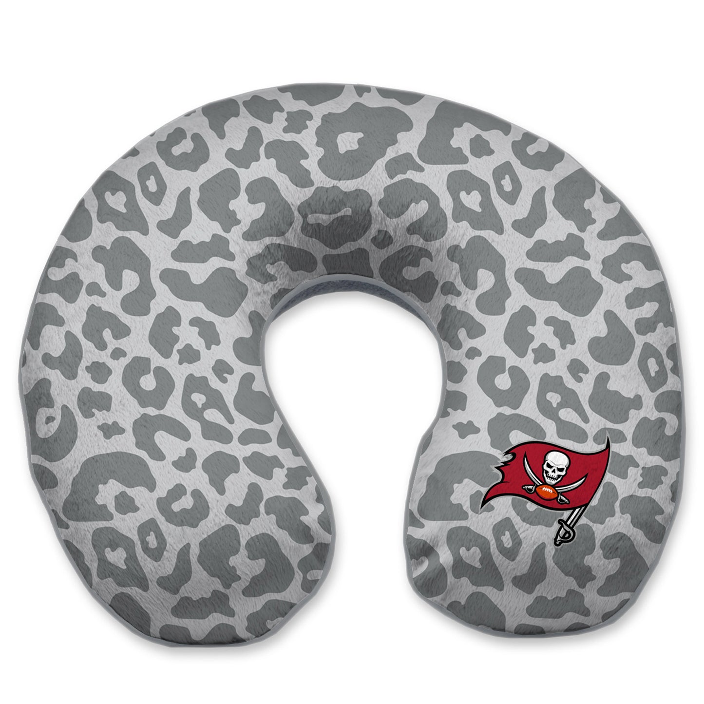 Tampa Bay Buccaneers Cheetah Print Memory Foam Travel Pillow