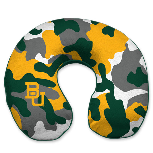 Baylor Bears Camo Memory Foam Travel Pillow