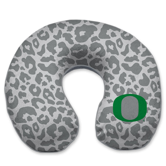 Oregon Ducks Cheetah Print Memory Foam Travel Pillow