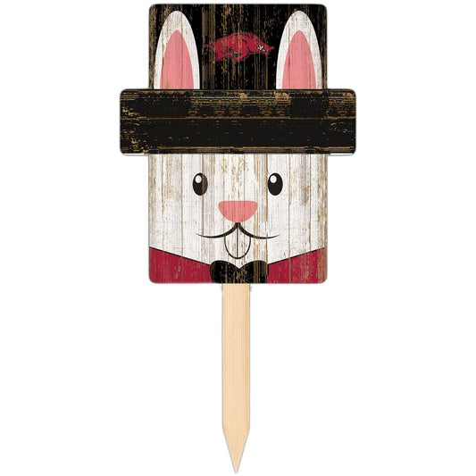 Arkansas Razorbacks 16" x 19" Easter Bunny Yard Stake