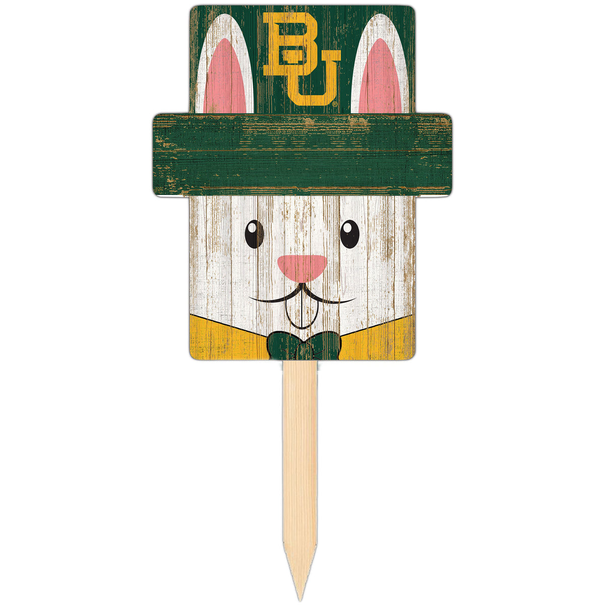 Baylor Bears 16" x 19" Easter Bunny Yard Stake