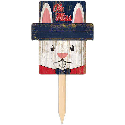 Ole Miss Rebels 16" x 19" Easter Bunny Yard Stake