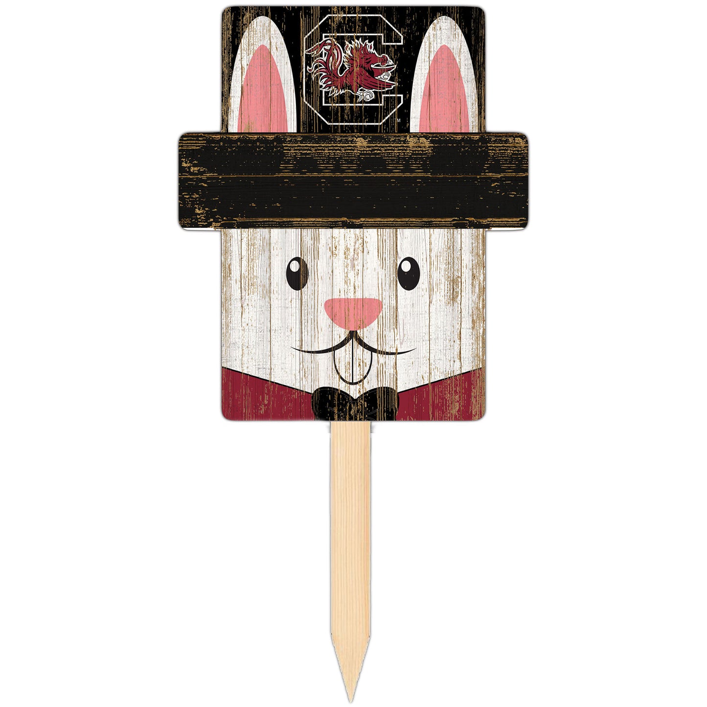 South Carolina Gamecocks 16" x 19" Easter Bunny Yard Stake