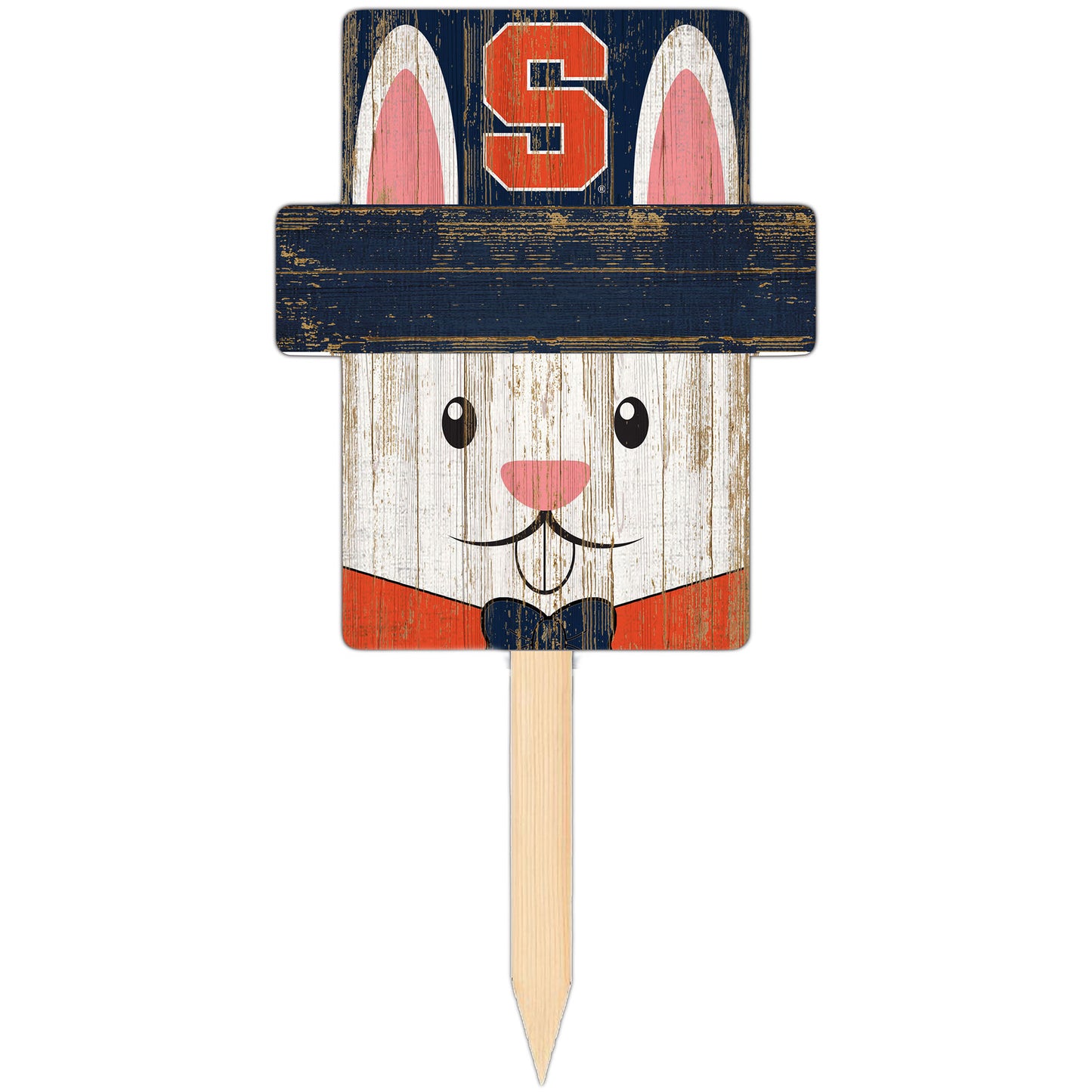 Syracuse Orange 16" x 19" Easter Bunny Yard Stake