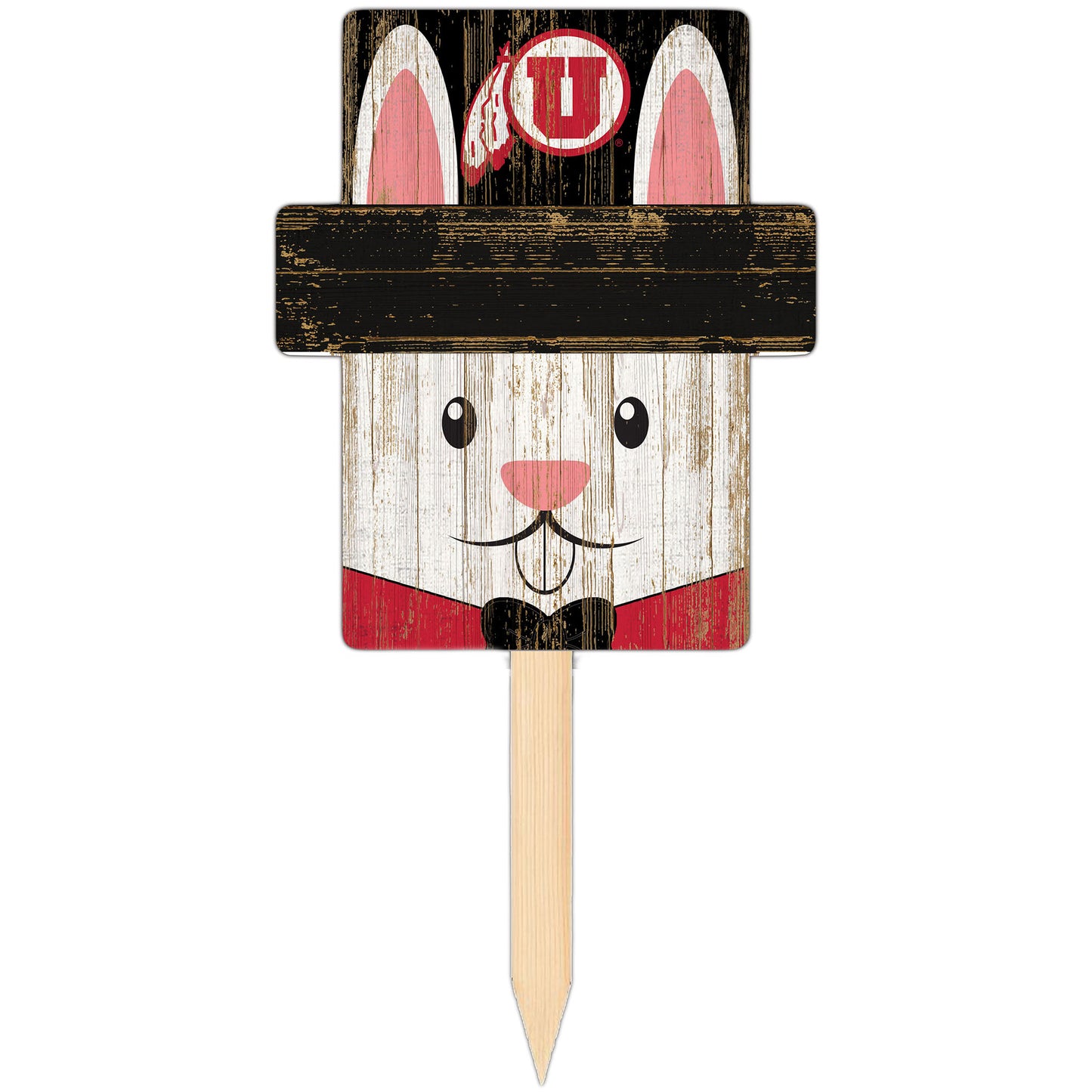 Utah Utes 16" x 19" Easter Bunny Yard Stake