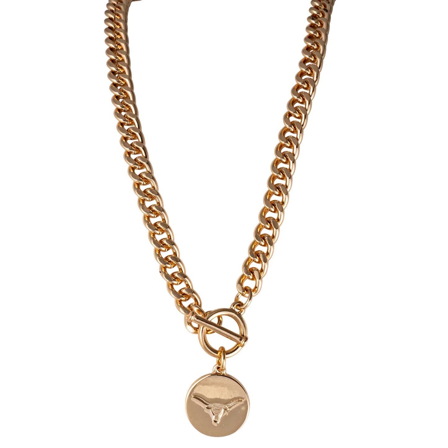 Texas Longhorns Ramsey Gold Necklace