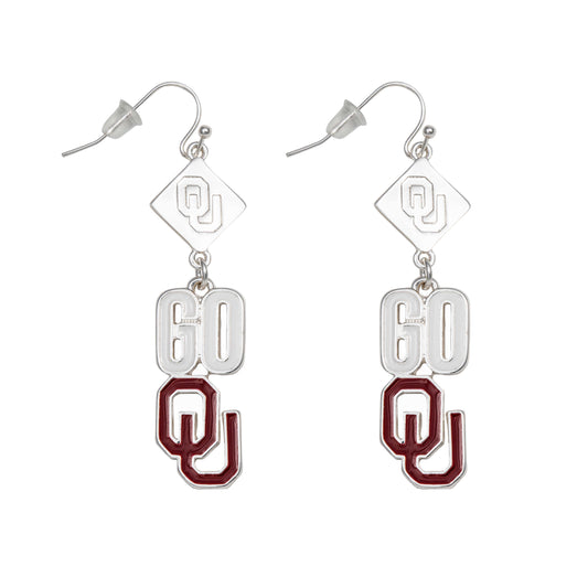 Oklahoma Sooners Della Earrings