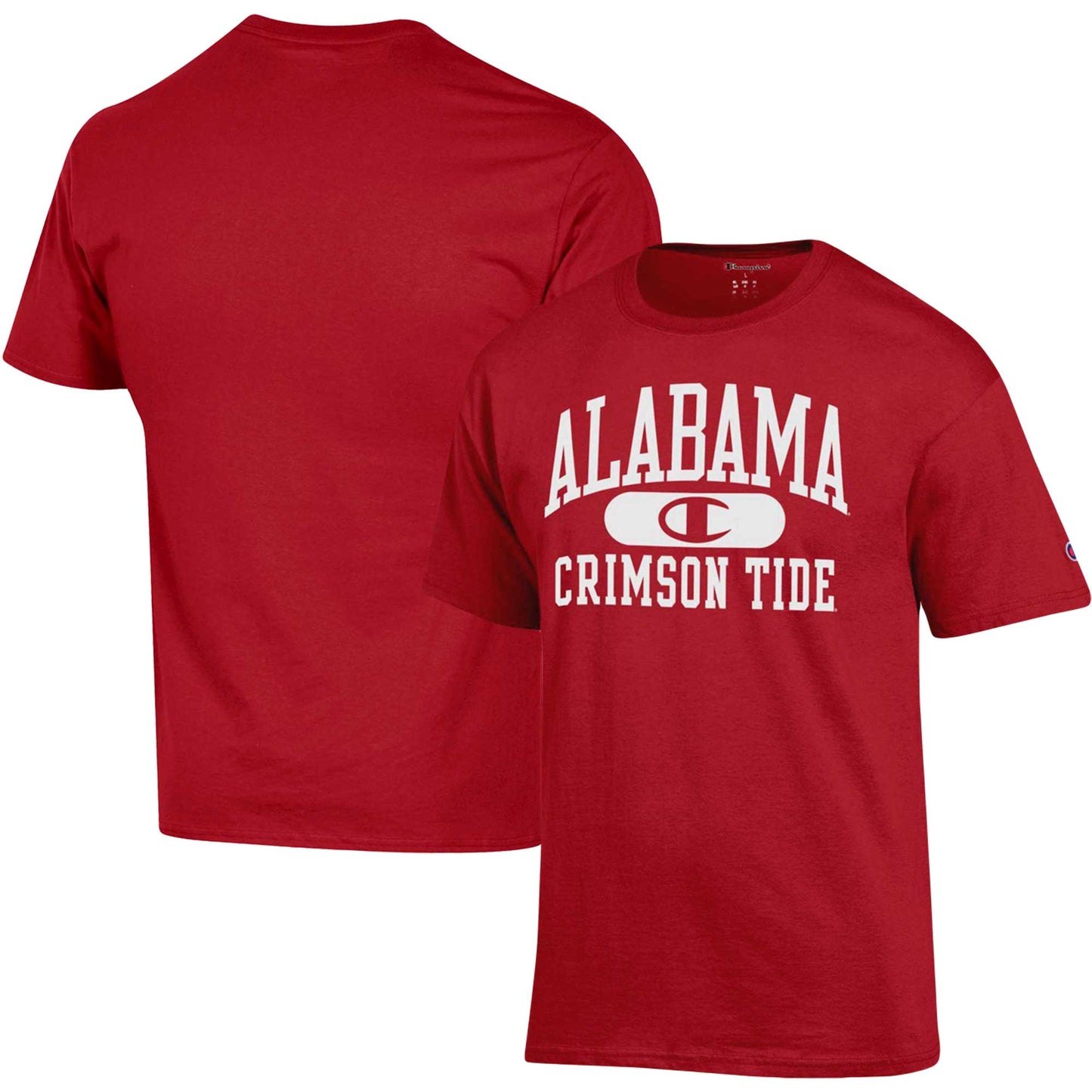 Men's Champion Crimson Alabama Crimson Tide Arch Pill T-Shirt