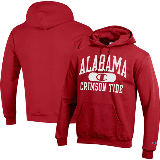 Men's Champion Crimson Alabama Crimson Tide Arch Pill Pullover Hoodie