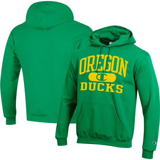 Men's Champion Green Oregon Ducks Arch Pill Pullover Hoodie