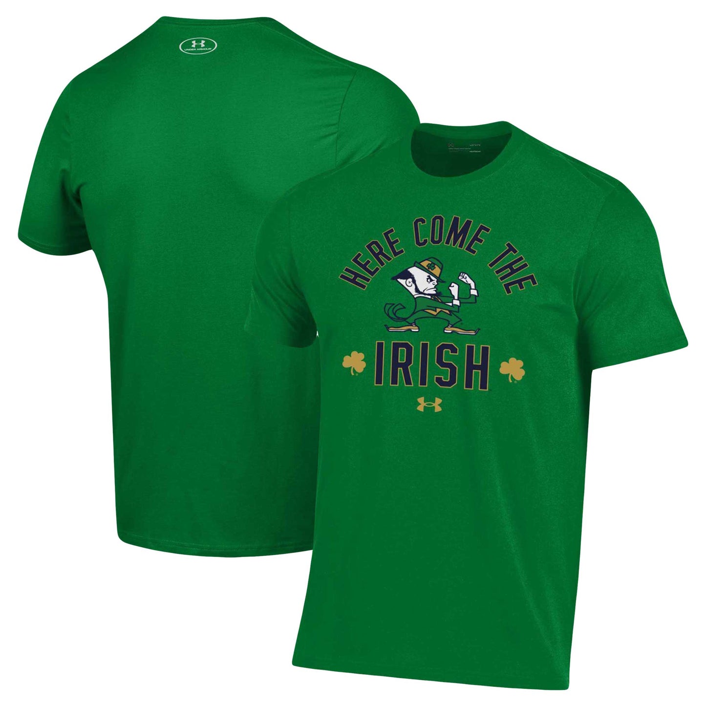 Men's Under Armour Green Notre Dame Fighting Irish Here Come The Irish T-Shirt