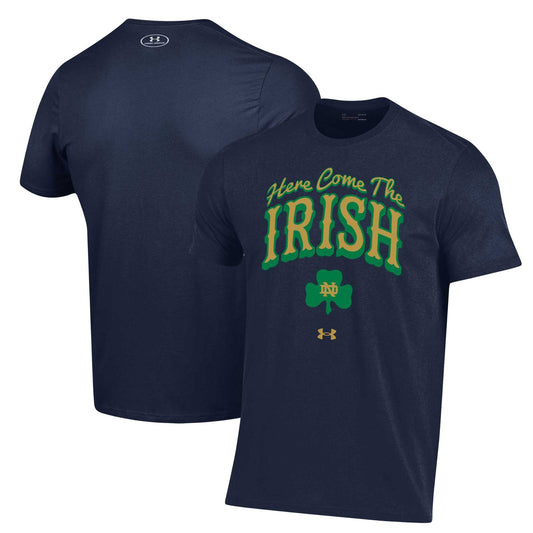 Men's Under Armour Navy Notre Dame Fighting Irish Here Come The Irish T-Shirt